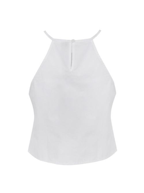 Top in cotone con ricamo ajour NO SECRETS | 261NS233COCCO